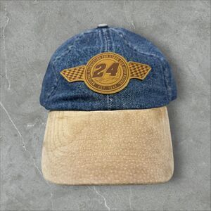 Vintage Jeff Gordon Suede & Denim Adjustable Nascar Racing #24 Hat